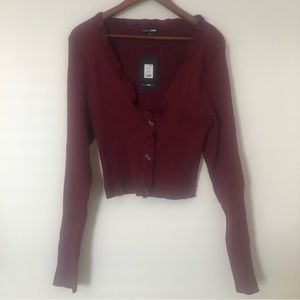 { fashion nova } • buttoned cardigan - cropped